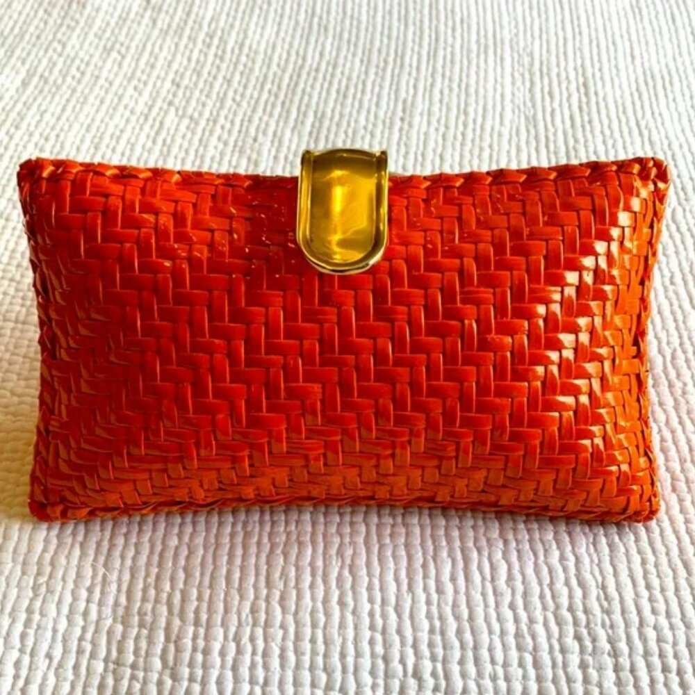 Orange Rodo Clutch